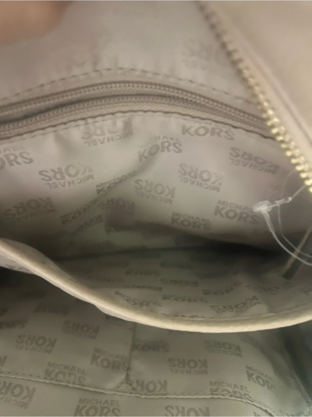 MICHAEL KORS Tan Leather Studded Mini Backpack